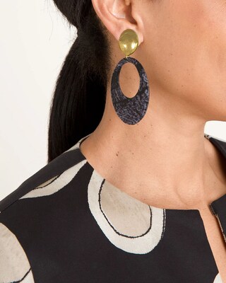 Goldtone Clip-On Chandelier Earrings