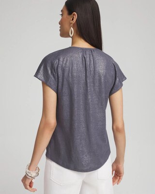 Linen Metallic Tee click to view larger image.