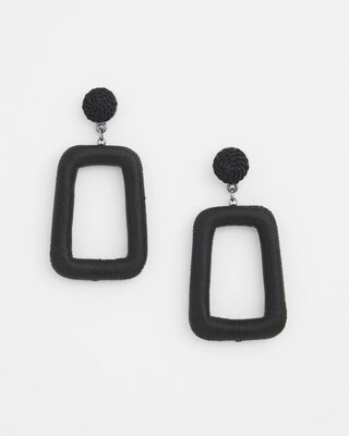 No Droop™ Black Square Hoops