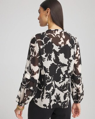 Paisley Ruffles Crinkle Blouse click to view larger image.