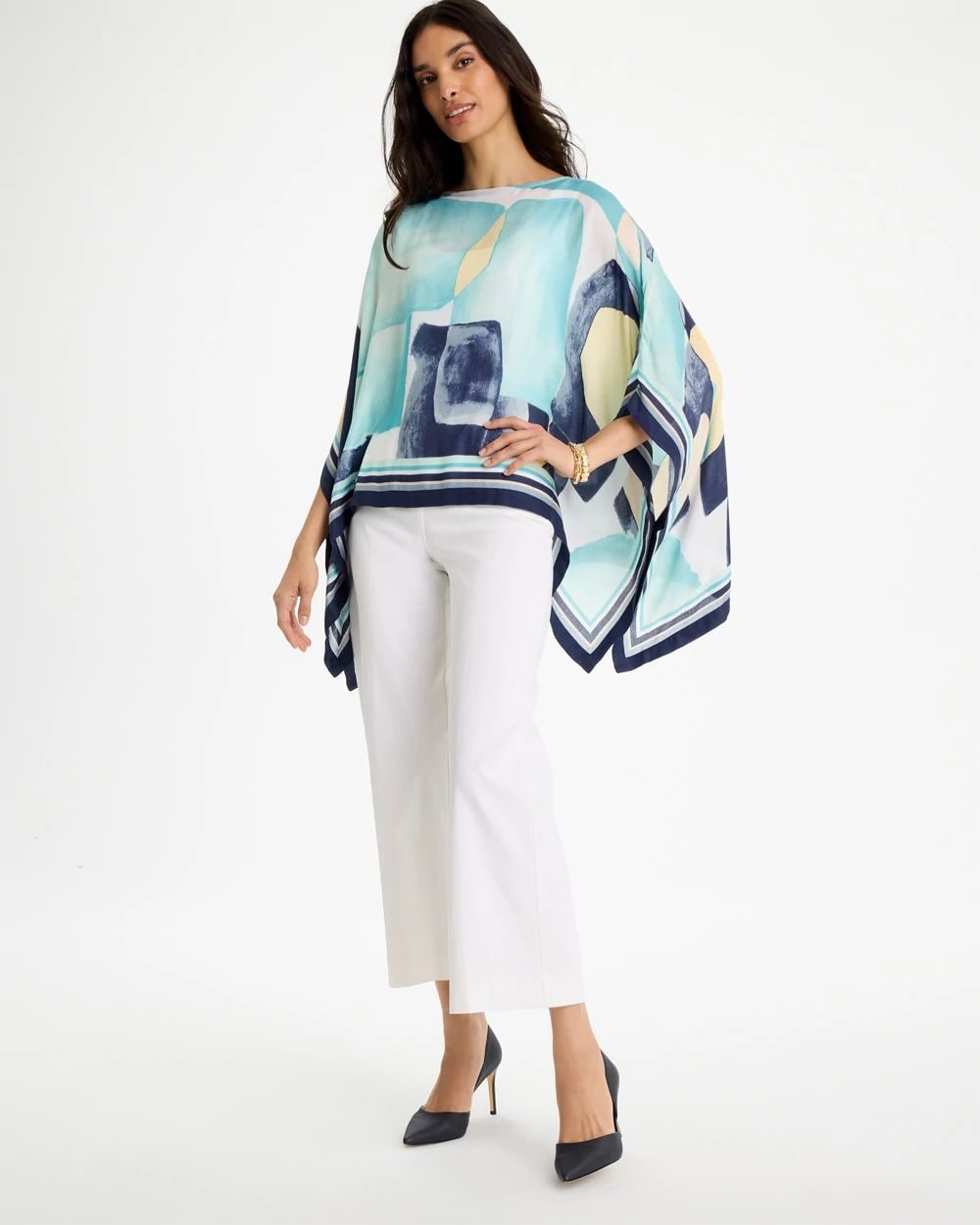 Woven Crepe Artisanal Poncho