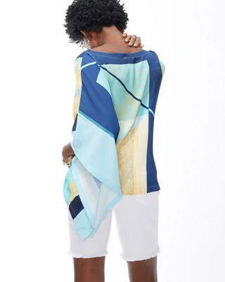 Aqua Square Poncho