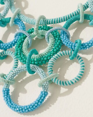 Seed Bead Links Bib Necklace