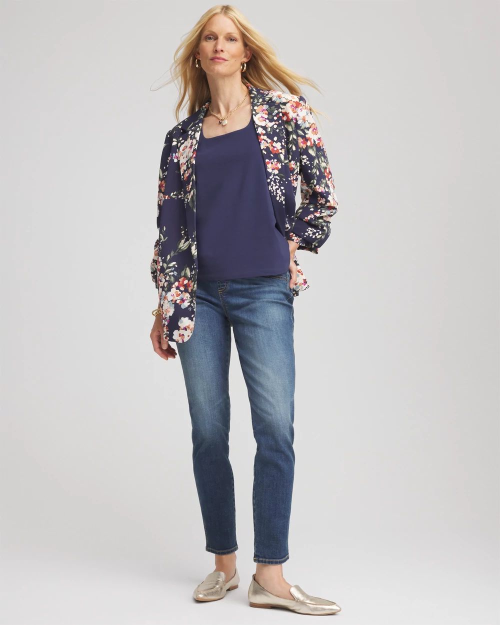 Pull-On Slim-Fit Ankle Jeggings