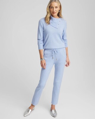 Zenergy® Luxe Cashmere Blend Mock Neck Sweater
