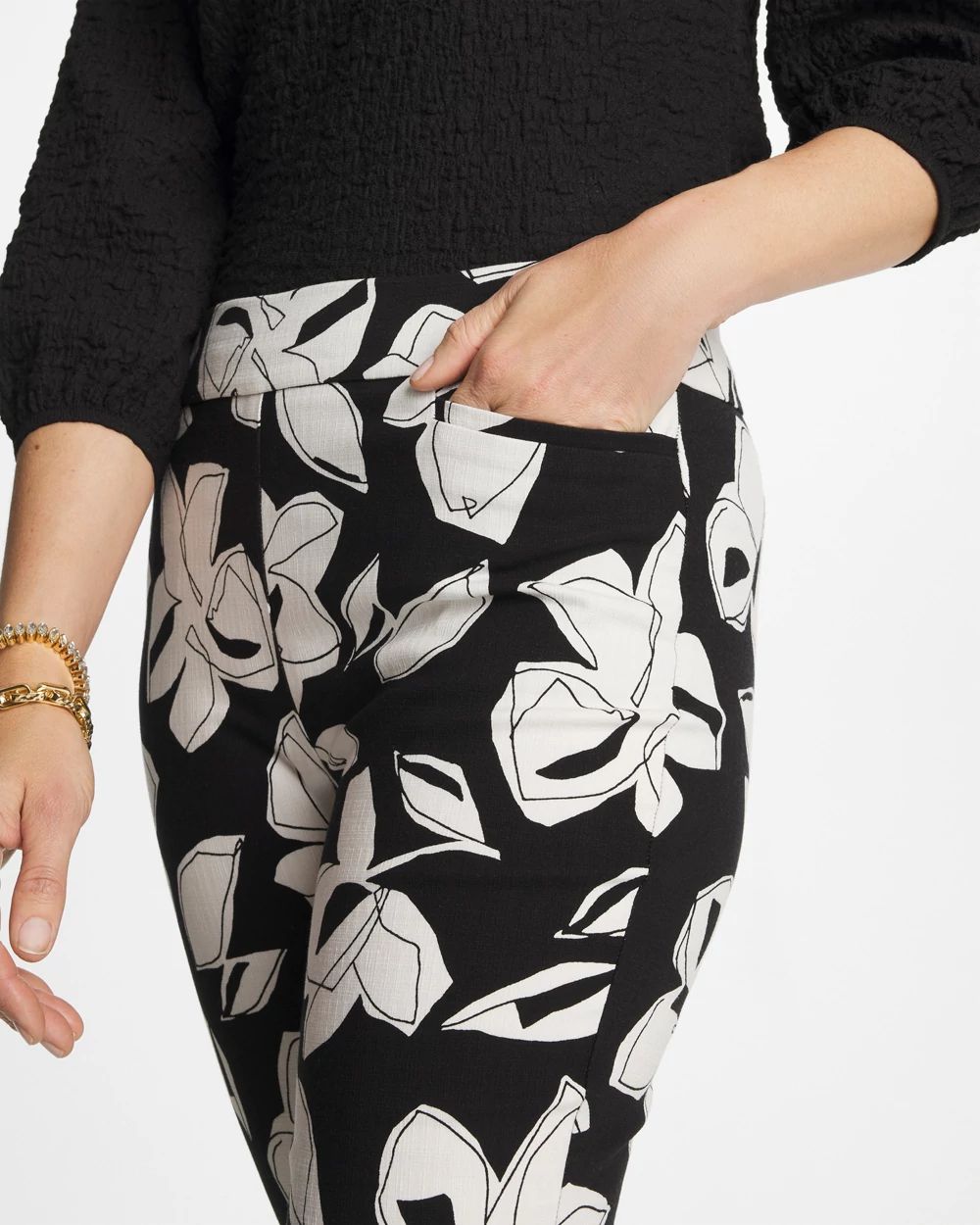 Blooms Brigitte™ Slim Pull-On Ankle Pants click to view larger image.