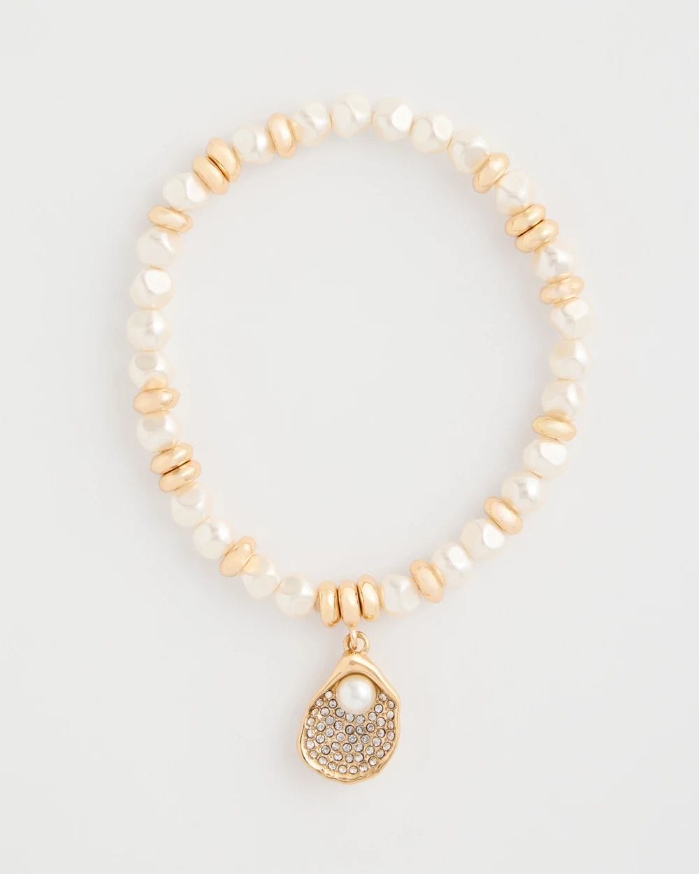 Pearlescent Stretch Charm Bracelet