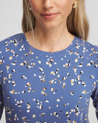 Printed Elbow Sleeve Tee click to view larger image.