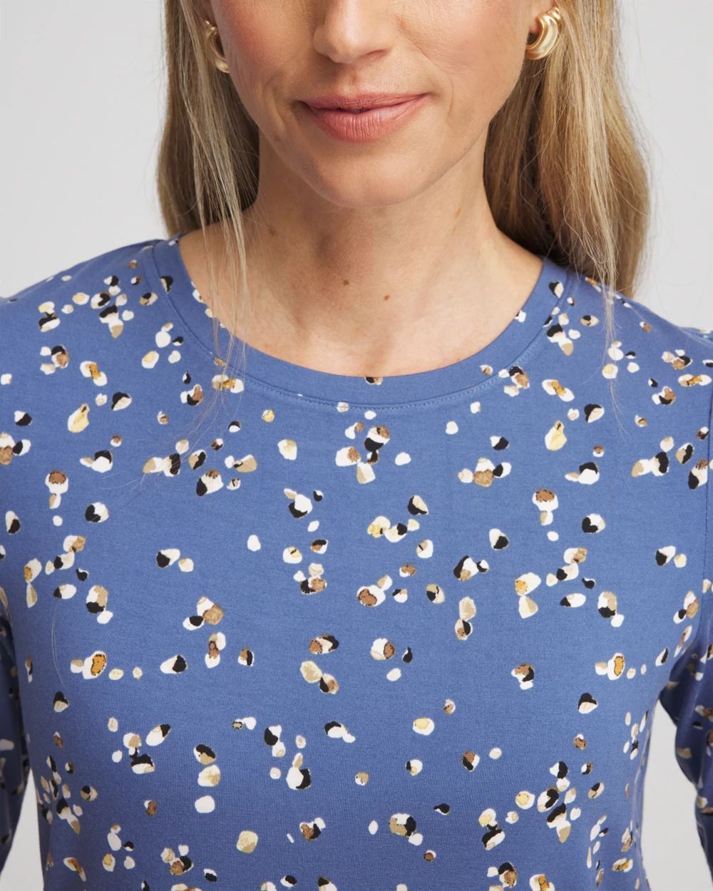 Printed Elbow Sleeve Tee click to view larger image.