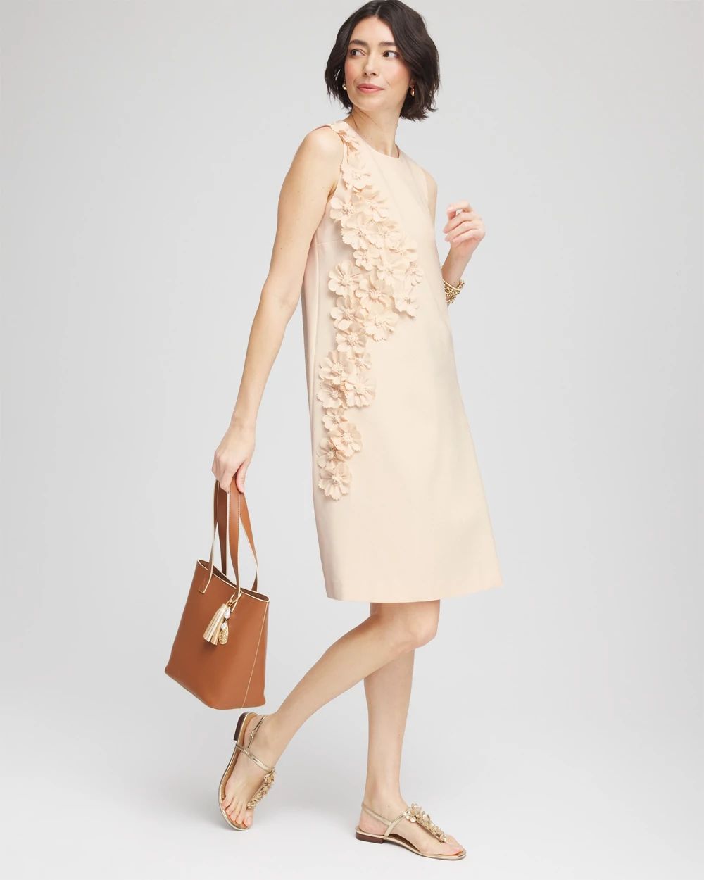Applique Ponte Knit Dress