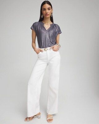Linen Metallic Tee click to view larger image.