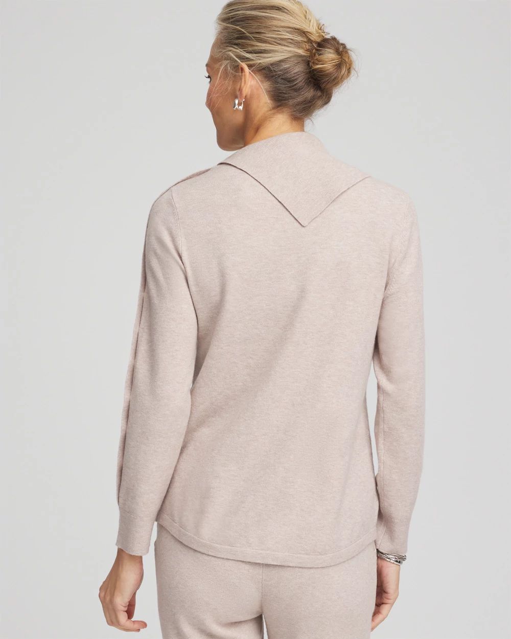 Zenergy® Luxe Cashmere Blend Mock Neck Sweater