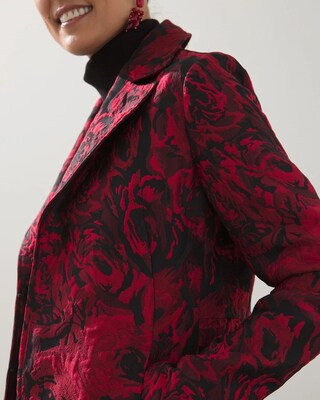 Rose Jacquard Topper