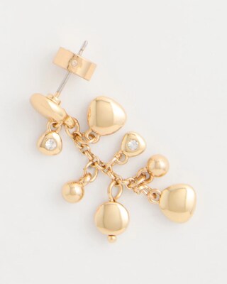 Goldtone Cluster Earrings click to view larger image.