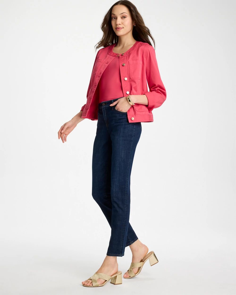 Girlfriend Slim Ankle Jeans