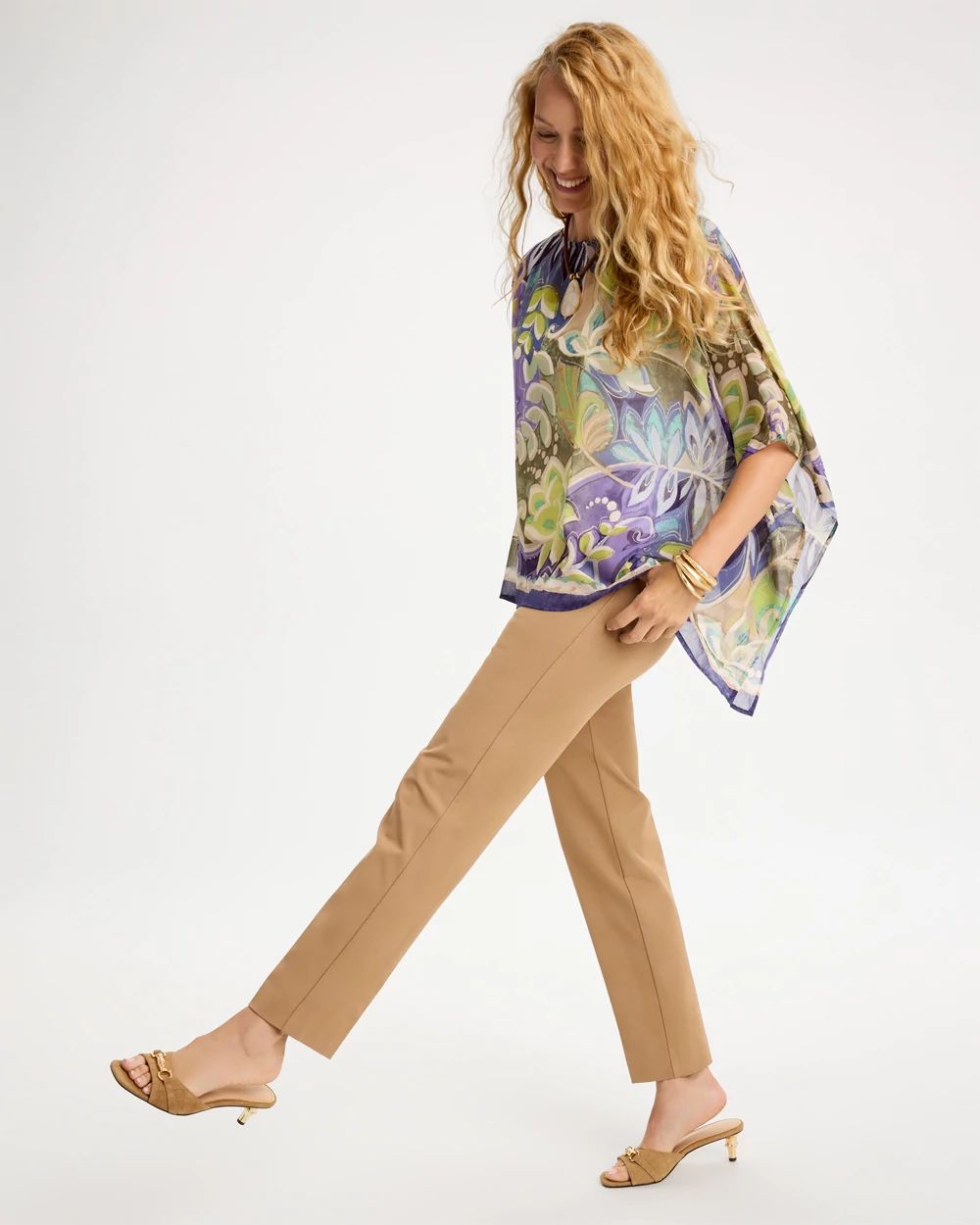 Soft-Stretch Twill Hollywood Waist Pants