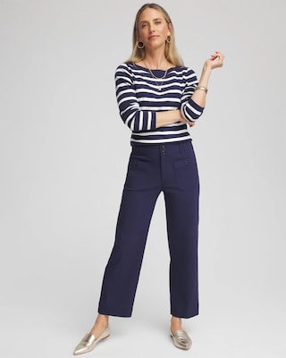 Emme Four Pocket Straight Cropped Pants
