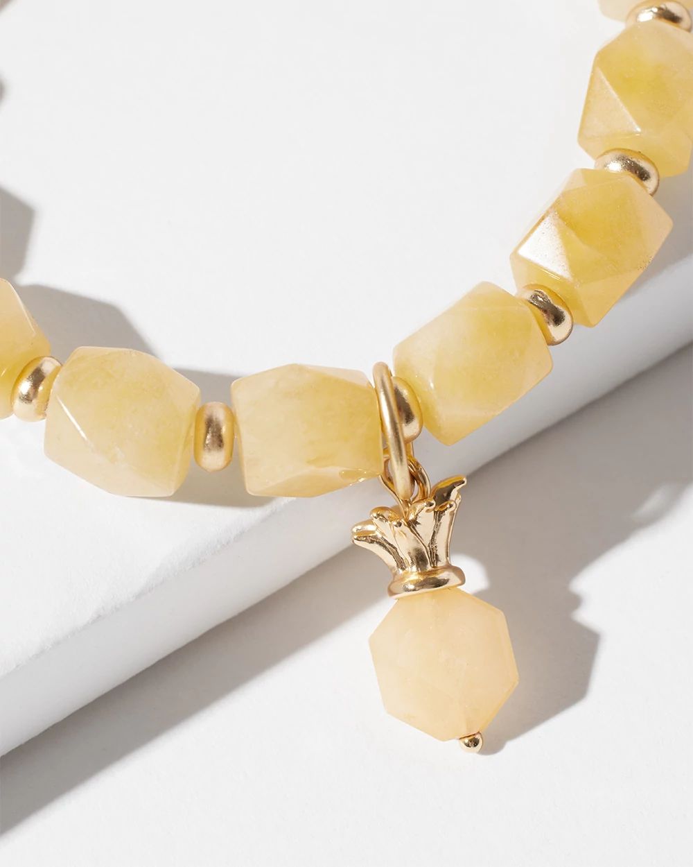 Pineapple Drop Off Stretch Bracelet