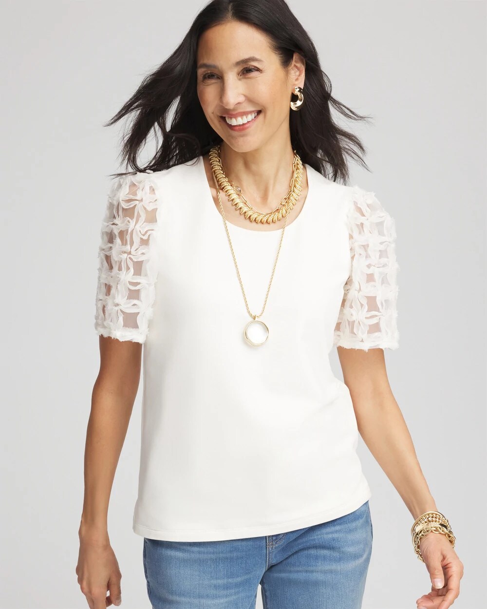Chiffon Applique Tee