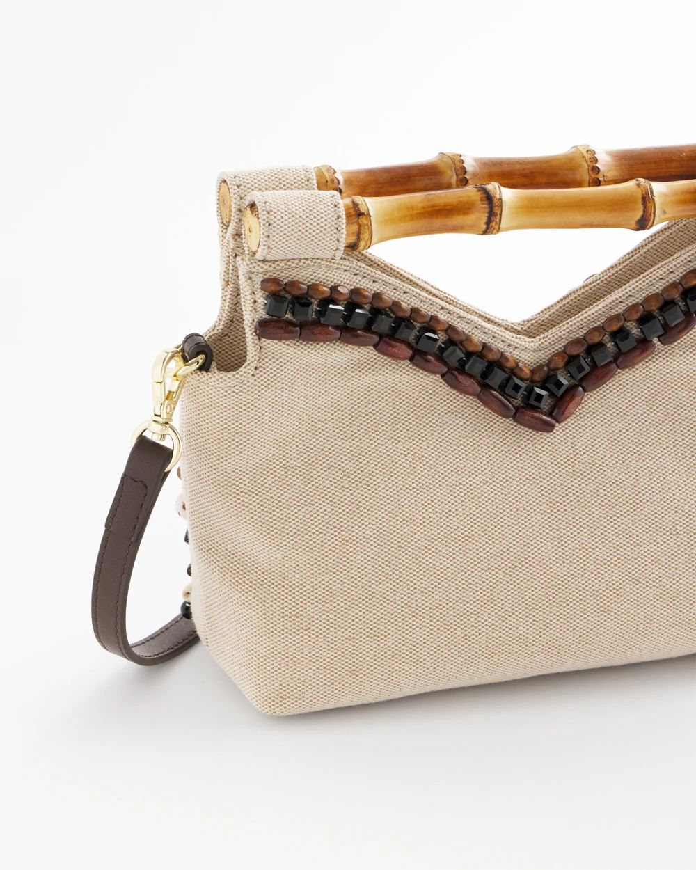 Beaded Bamboo Handbag