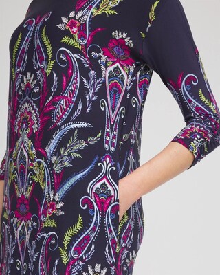 Ruched Sleeve Jersey Midi Dress click to view larger image.