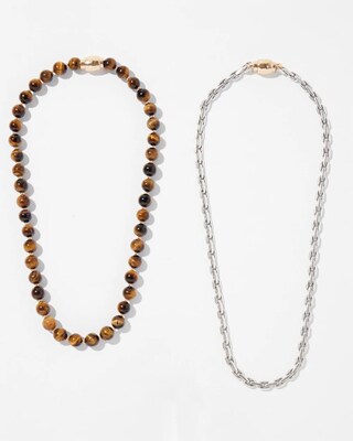 MagneticMix Tiger's Eye Necklace