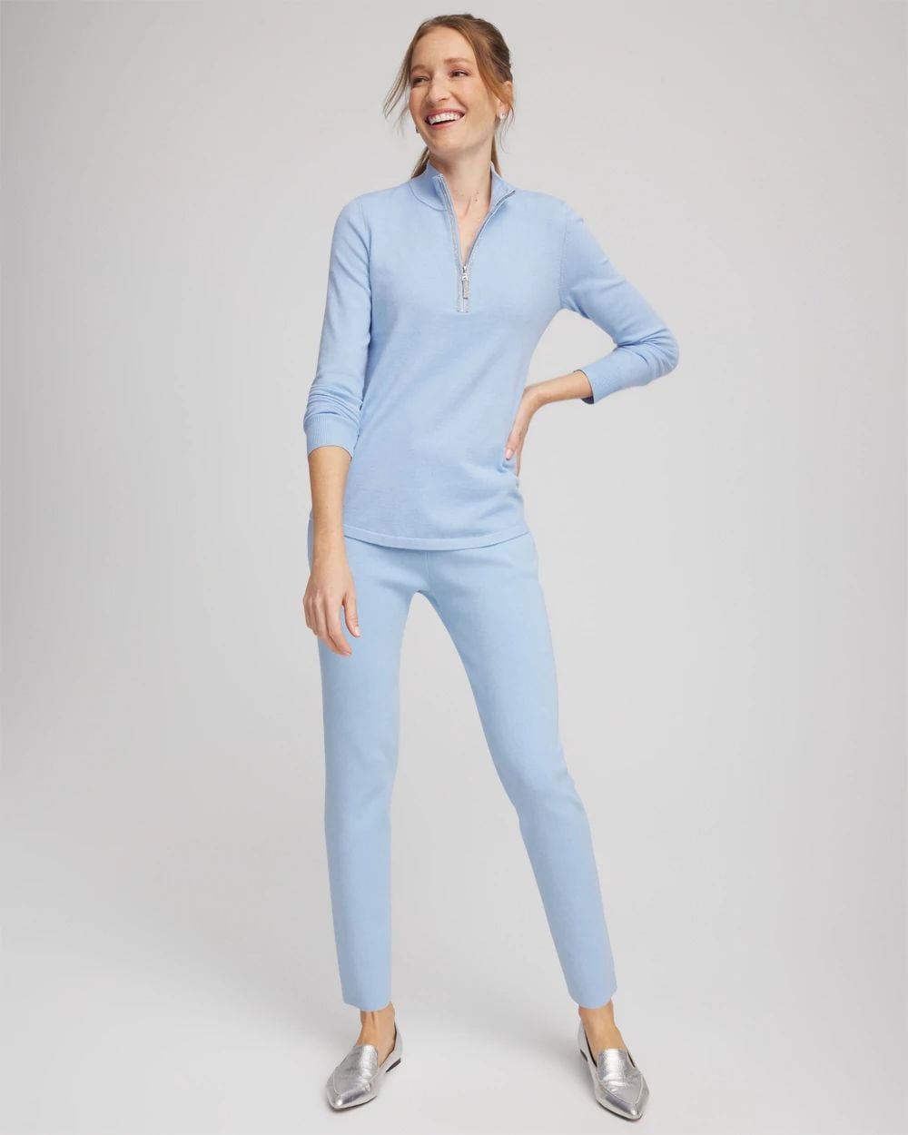 Zenergy® Luxe Half-Zip Pullover Top