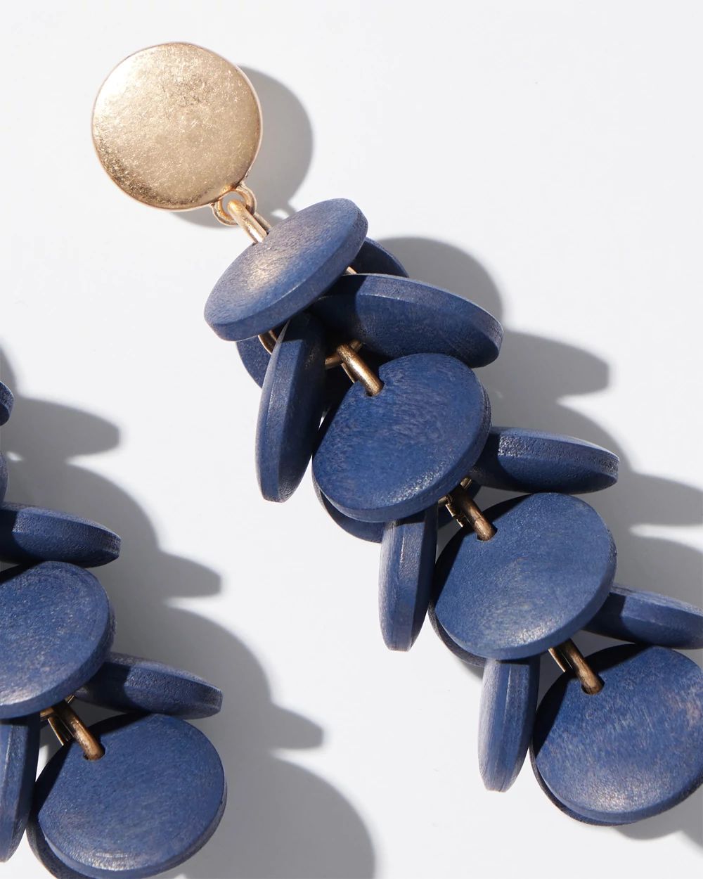 Navy Cluster Earrings
