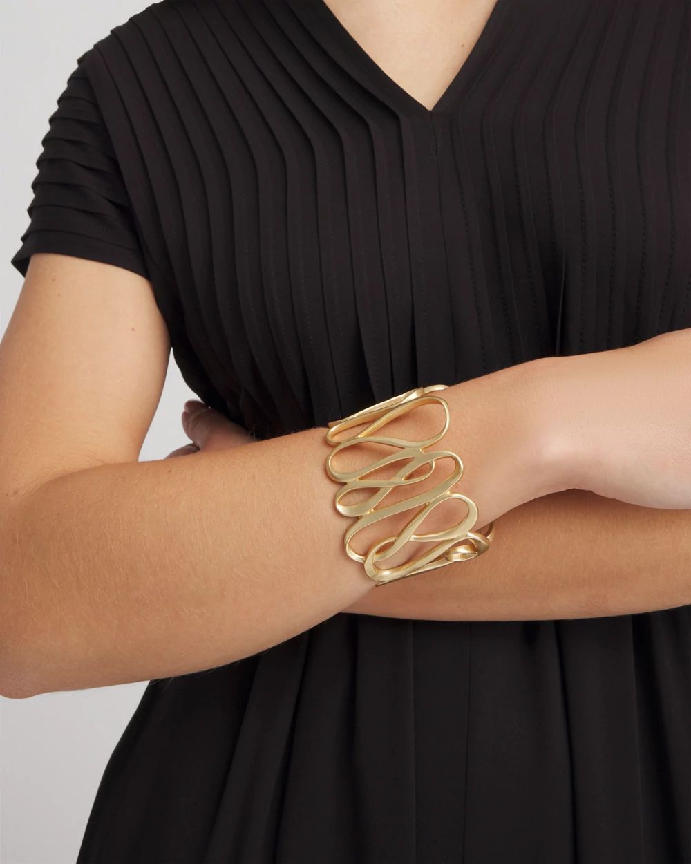 Twisted-Metal Cuff Bracelet