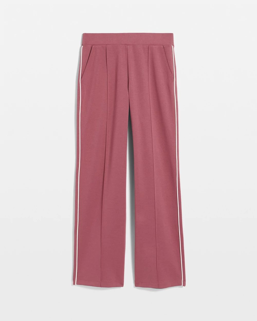 Zenergy® Double-Knit Striped Wide Leg Pants