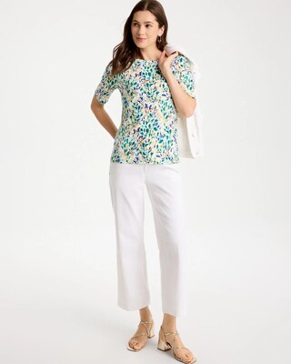 Leafy Swamp Pima Elbow Sleeve Tee click to view larger image.