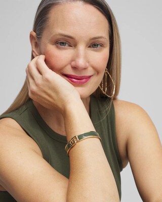 Olive Chico's Click Bangle