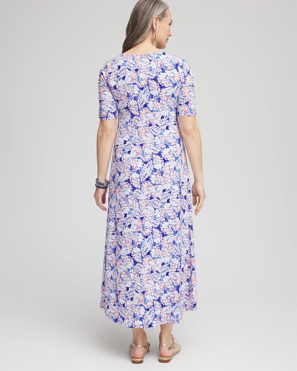 Ruched Jersey Midi Dress