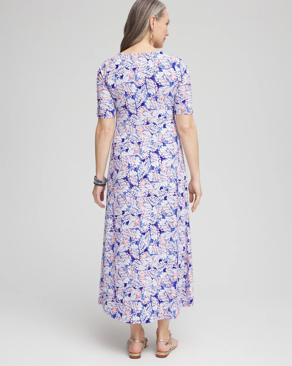 Ruched Jersey Midi Dress