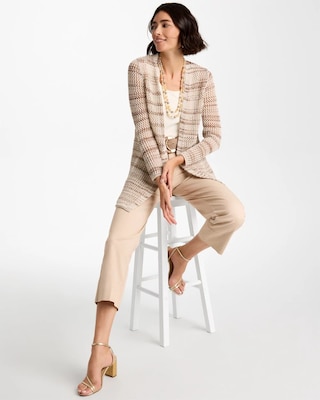 Pointelle Metallic Cardigan click to view larger image.