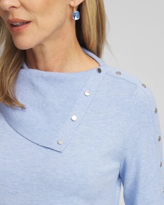 Zenergy® Luxe Cashmere Blend Mock Neck Sweater