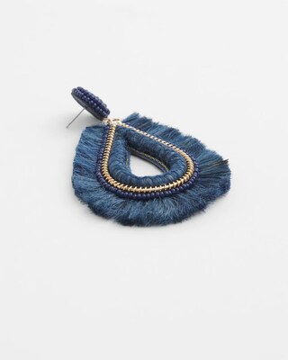 Jute Teardrop Earrings