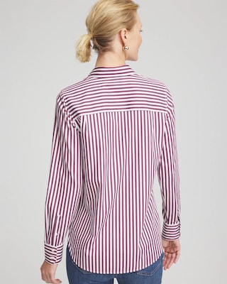 No Iron™ Chianti Striped Shirt click to view larger image.
