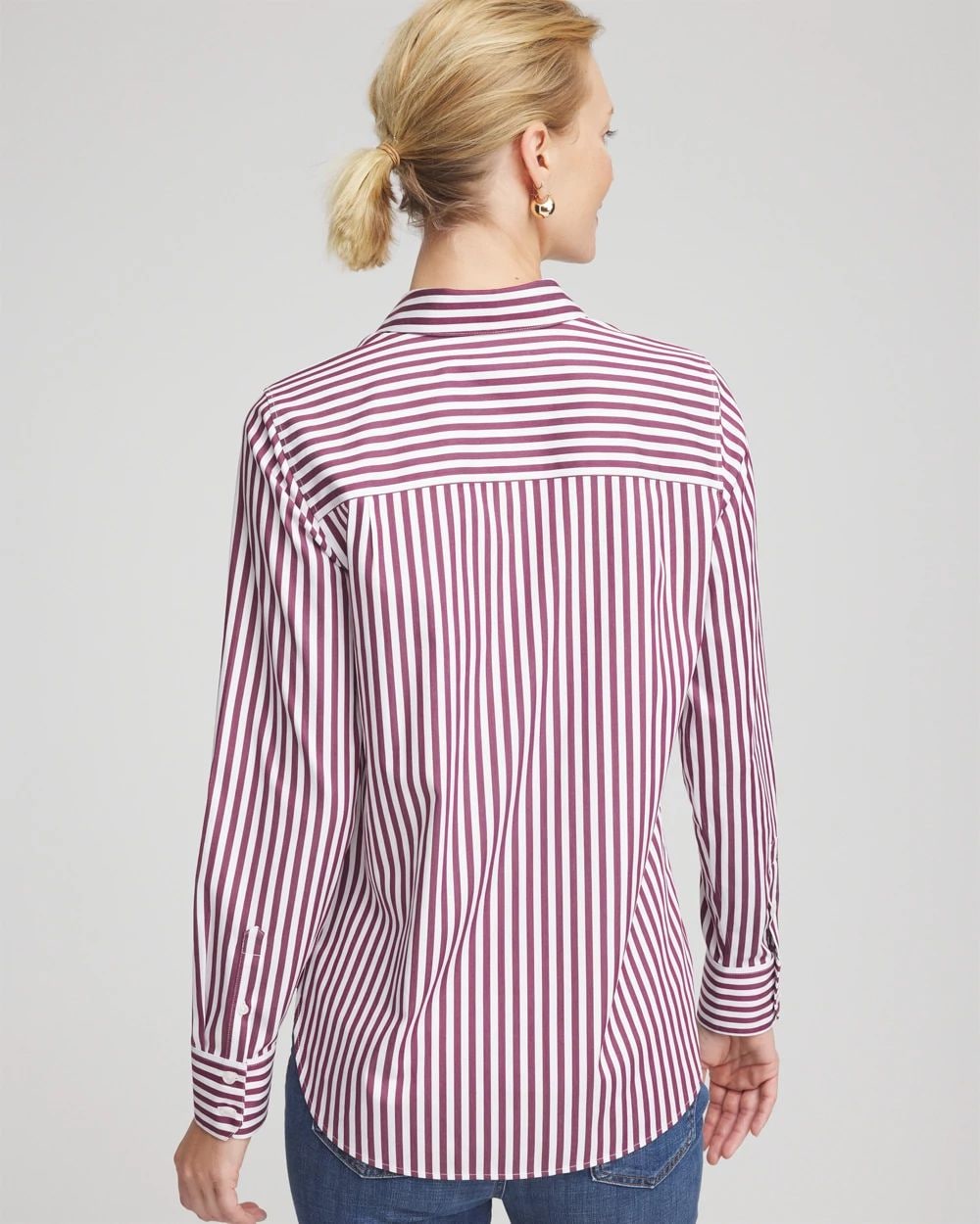 No Iron™ Chianti Striped Shirt
