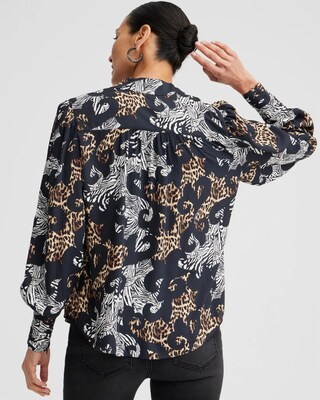 Mixed Animal Print Shirt