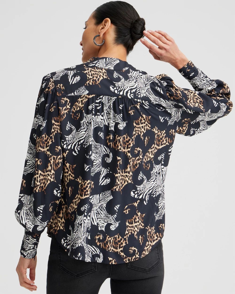 Mixed Animal Print Shirt