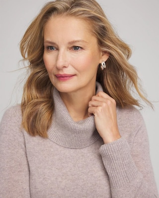 Cowlneck Cashmere Pullover Tunic click to view larger image.