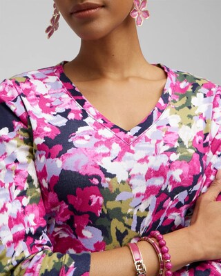 Floral Everyday 3/4 Sleeve Tee
