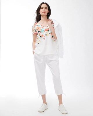Zenergy Floral V-Neck Tee