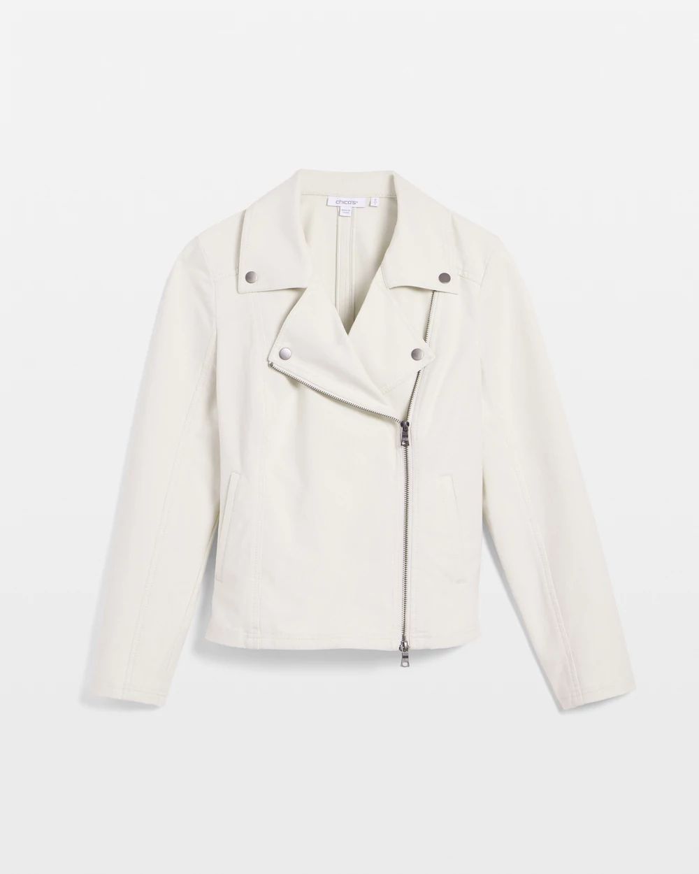 Stretch Knit Moto Jacket