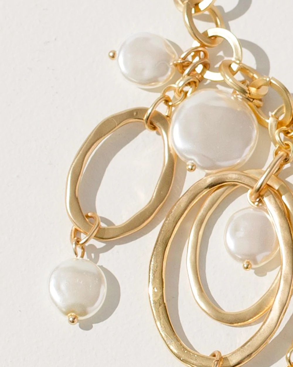 Gold Tone Statement Bib Necklace