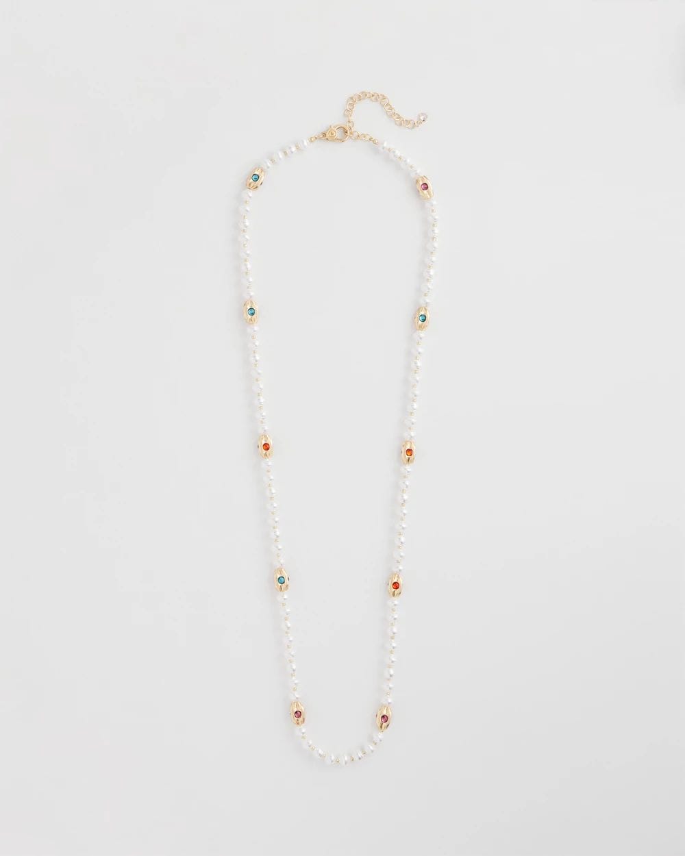 Goldtone Faux Pearl Single-Strand Necklace