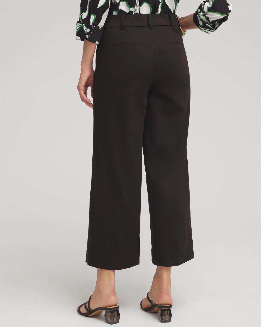 Cotton Sateen Cropped Pants click to view larger image.