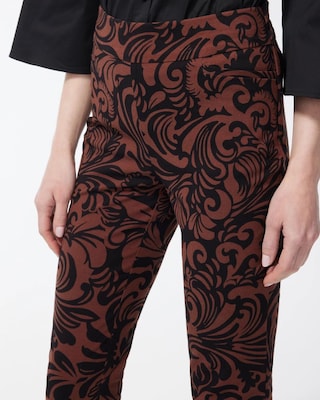 Brigitte Scroll Print Ankle Pants click to view larger image.