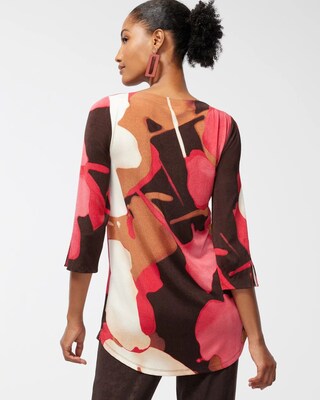 Travelers Abstract Print Tunic